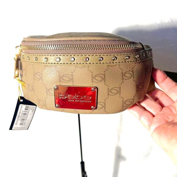Bebe Alexis Monogram Fanny Pack Belt Bag - NWT - Picture 1 of 9